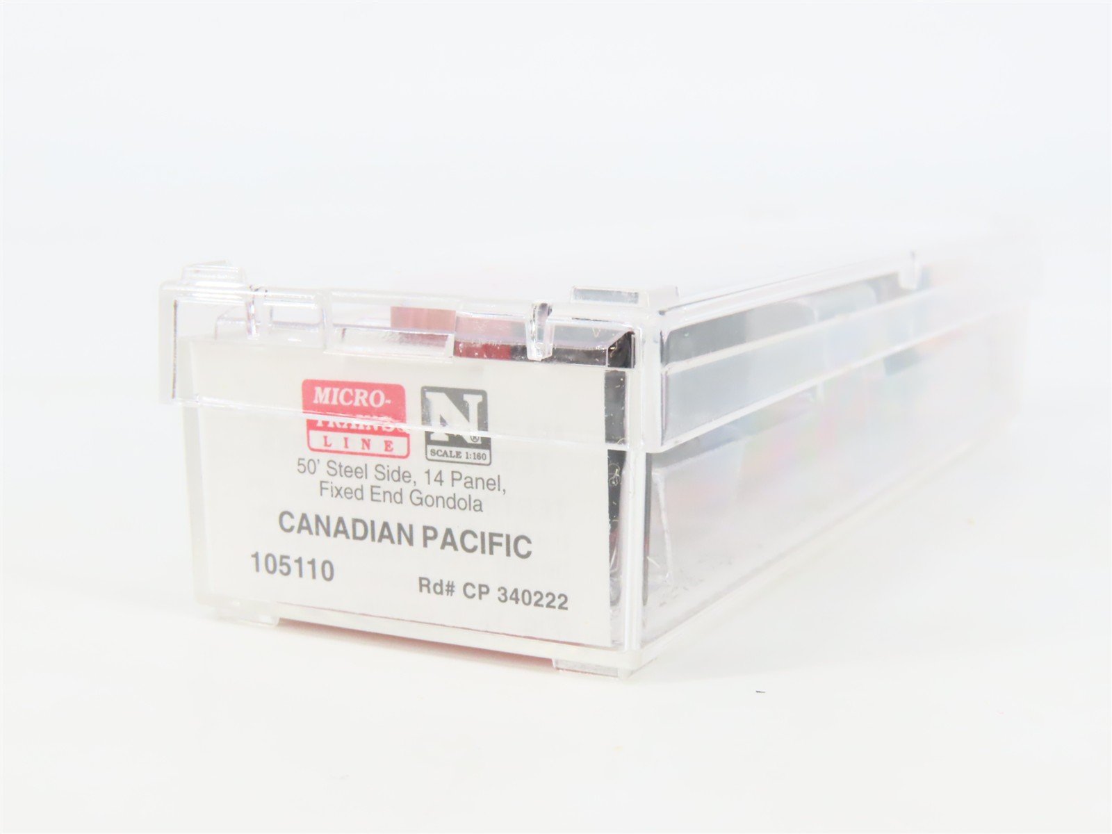 N Scale Micro-Trains MTL 105110 CP Rail Canadian Pacific 50' Gondola #340222
