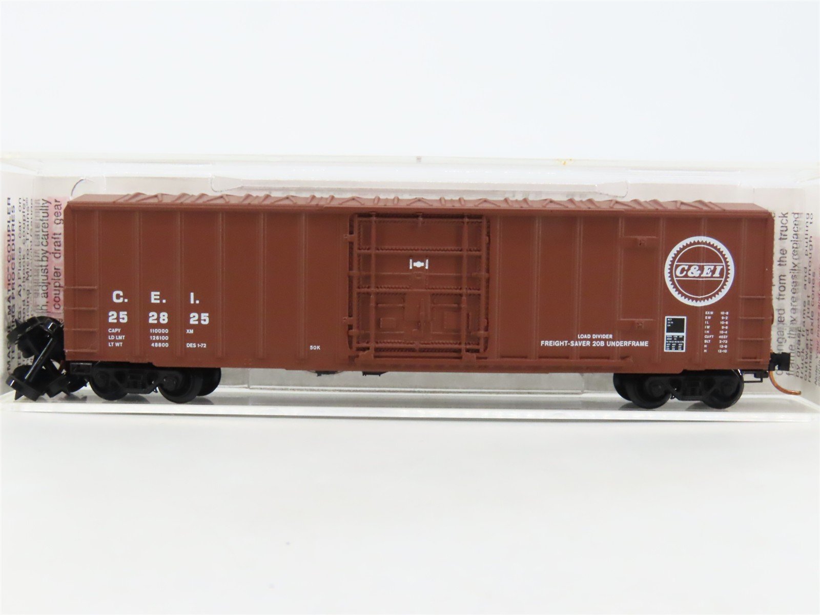 N Micro-Trains MTL 27030 C&EI Chicago & Eastern Illinois 50' Box Car #252825
