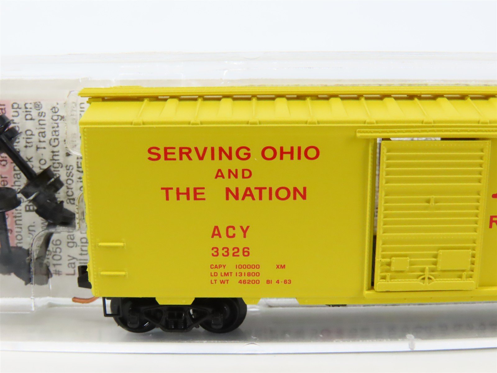 N Scale Micro-Trains MTL 20180 ACY Akron Canton & Youngstown 40' Box Car #3326
