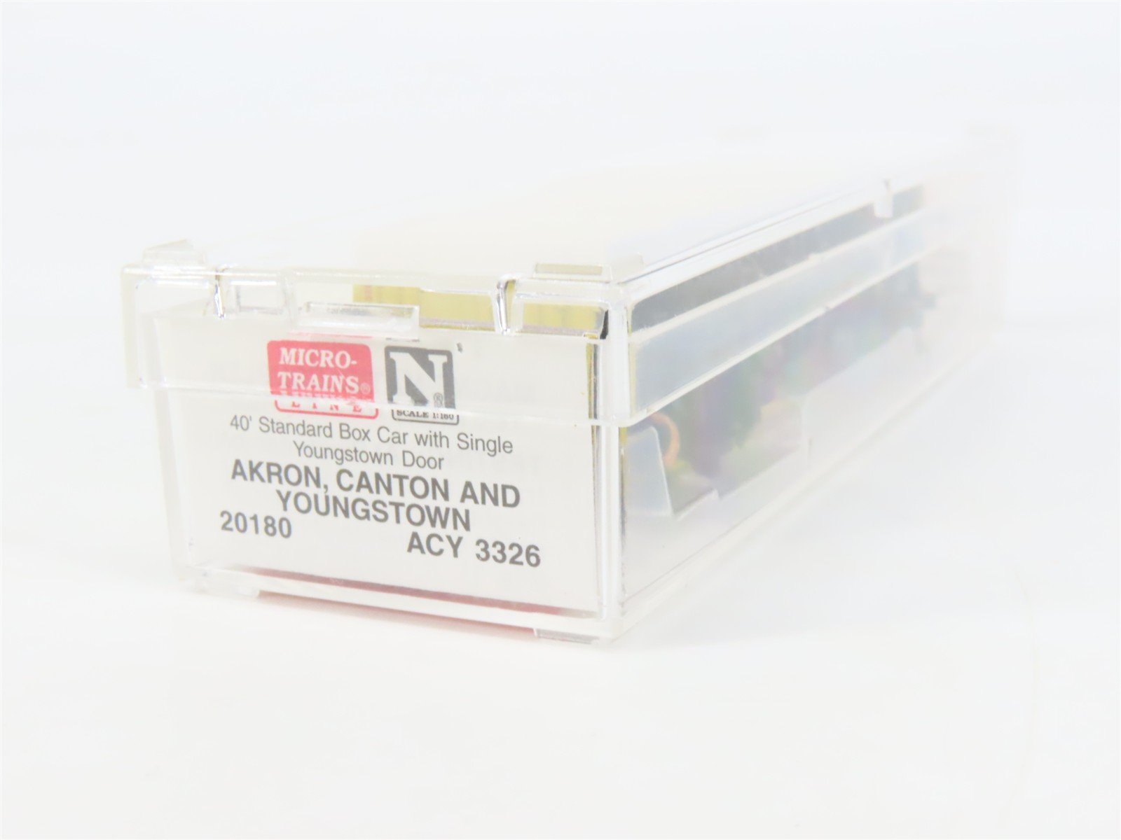 N Scale Micro-Trains MTL 20180 ACY Akron Canton & Youngstown 40' Box Car #3326