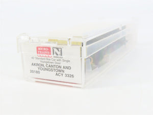 N Scale Micro-Trains MTL 20180 ACY Akron Canton & Youngstown 40' Box Car #3326
