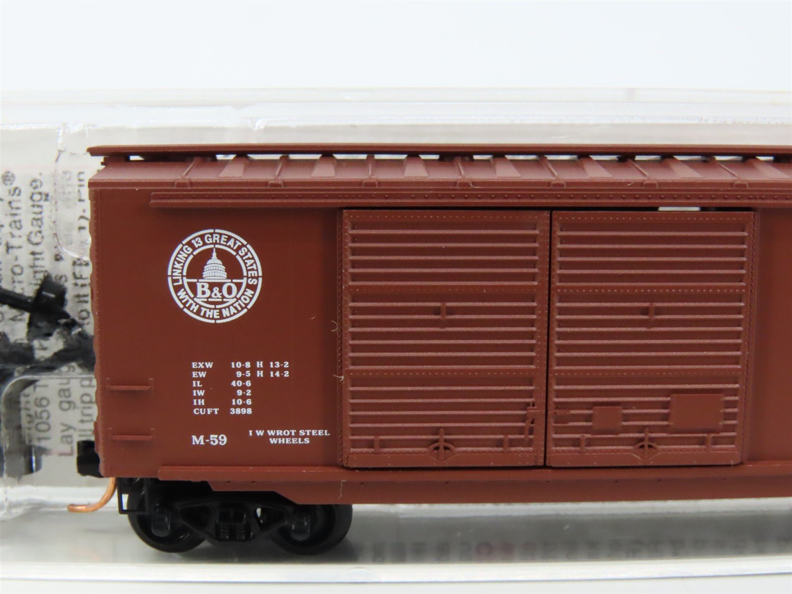 N Scale Micro-Trains MTL 23040 B&O Baltimore & Ohio 40' Box Car #298895