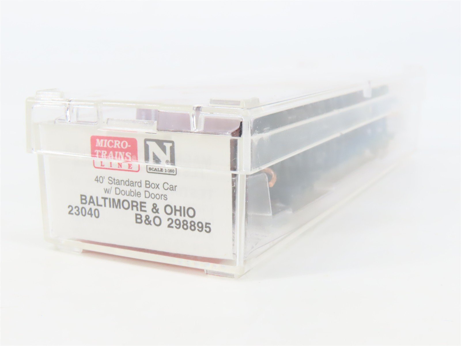 N Scale Micro-Trains MTL 23040 B&O Baltimore & Ohio 40' Box Car #298895
