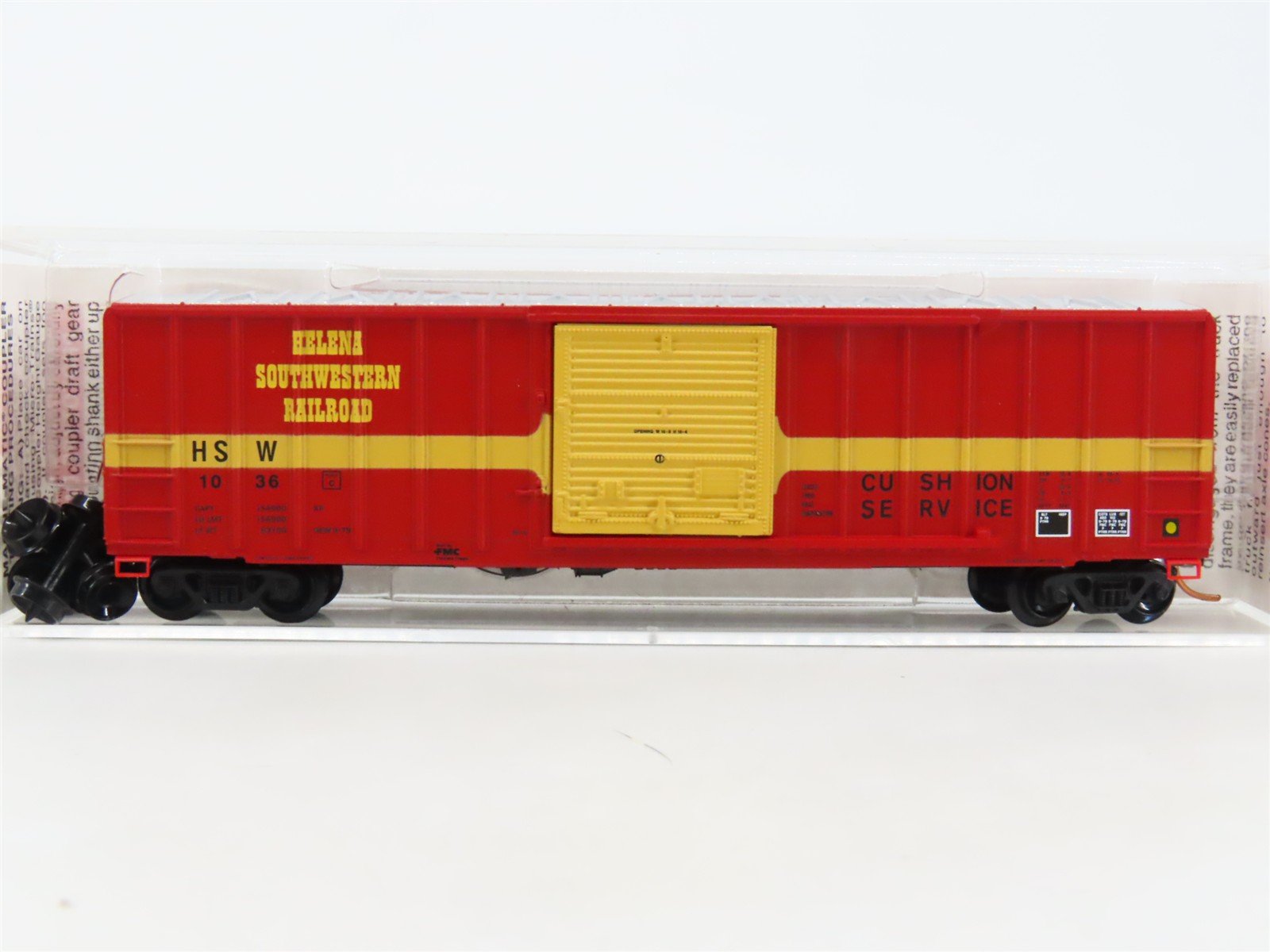 N Scale Micro-Trains MTL 25640 HSW Helena Southwestern 50' Rib Side Boxcar #1036