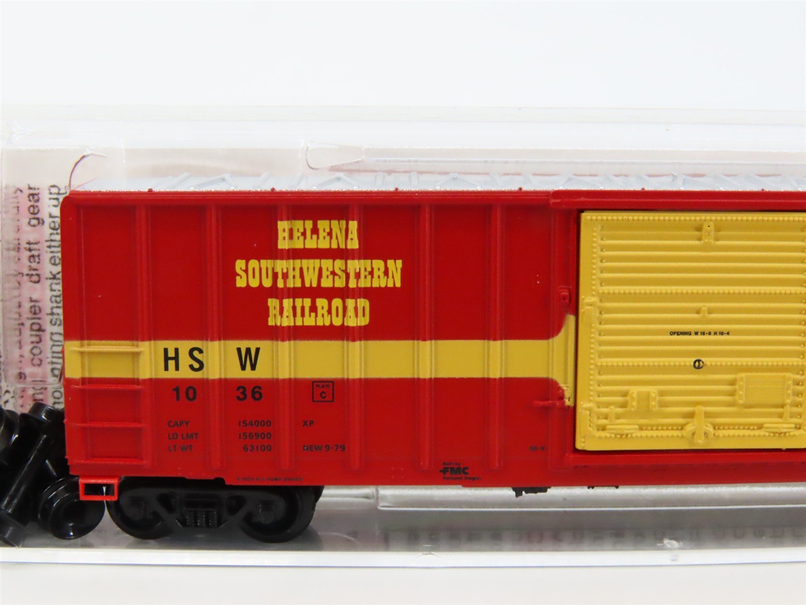 N Scale Micro-Trains MTL 25640 HSW Helena Southwestern 50' Rib Side Boxcar #1036