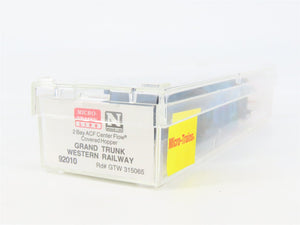 N Micro-Trains MTL 92010 GTW Grand Trunk Western 2-Bay Covered Hopper #315065
