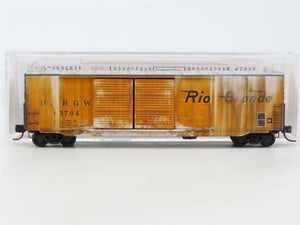 N Scale Micro-Trains MTL 18244110 D&RGW Rio Grande 50' Boxcar #63704 - Weathered