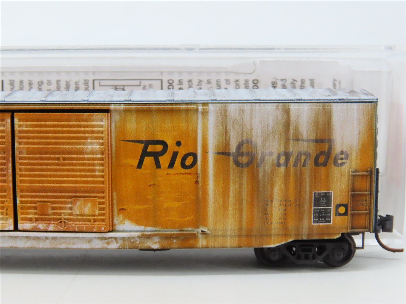 N Scale Micro-Trains MTL 18244110 D&RGW Rio Grande 50' Boxcar #63704 - Weathered