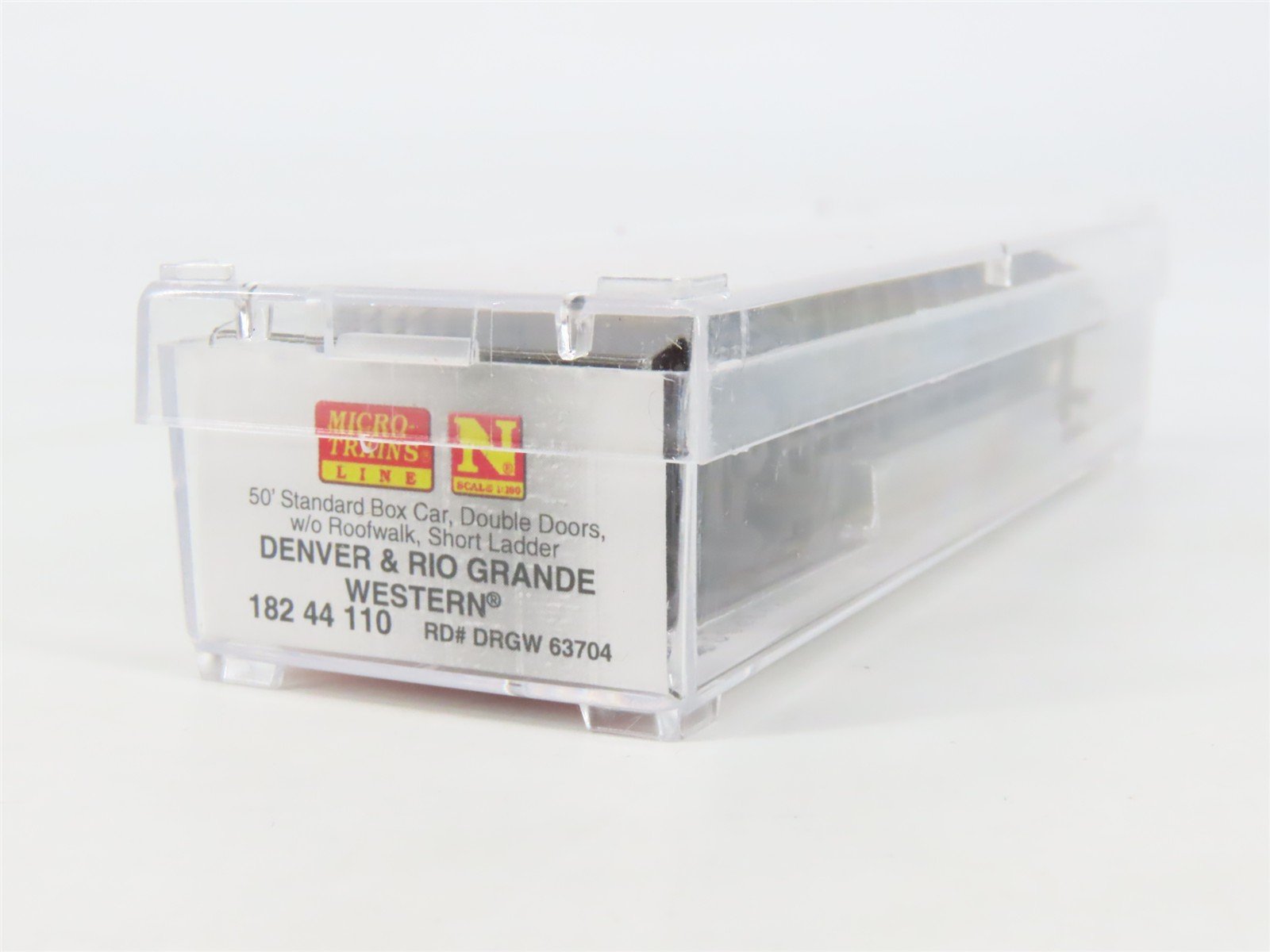 N Scale Micro-Trains MTL 18244110 D&RGW Rio Grande 50' Boxcar #63704 - Weathered