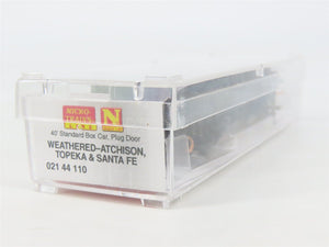 N Scale Micro-Trains MTL 02144110 ATSF Santa Fe 40' Box Car #149941 w/ Graffiti