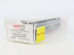 N Scale Micro-Trains MTL 105530 SL-SF Frisco 50' Fixed End Gondola #51512