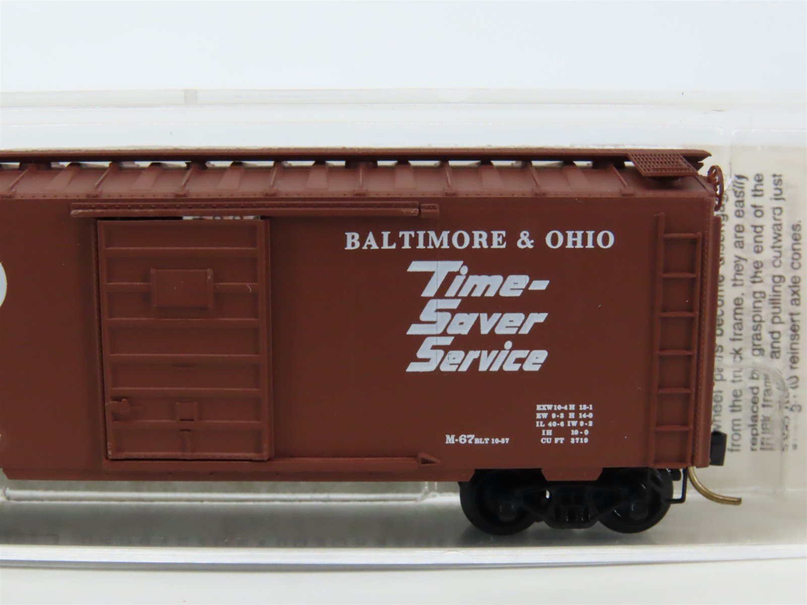 N Micro-Trains MTL 20346/2 B&O Baltimore & Ohio Time Saver 40' Box Car #470751