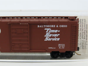 N Micro-Trains MTL 20346/2 B&O Baltimore & Ohio Time Saver 40' Box Car #470751