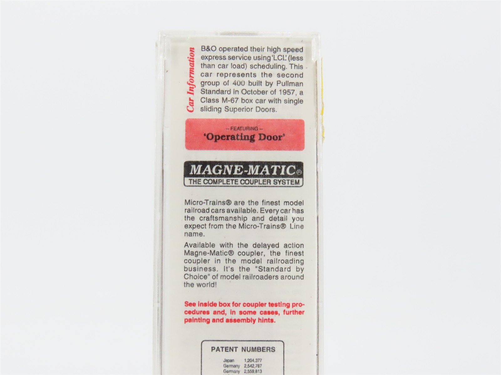 N Micro-Trains MTL 20346/2 B&O Baltimore & Ohio Time Saver 40' Box Car #470751
