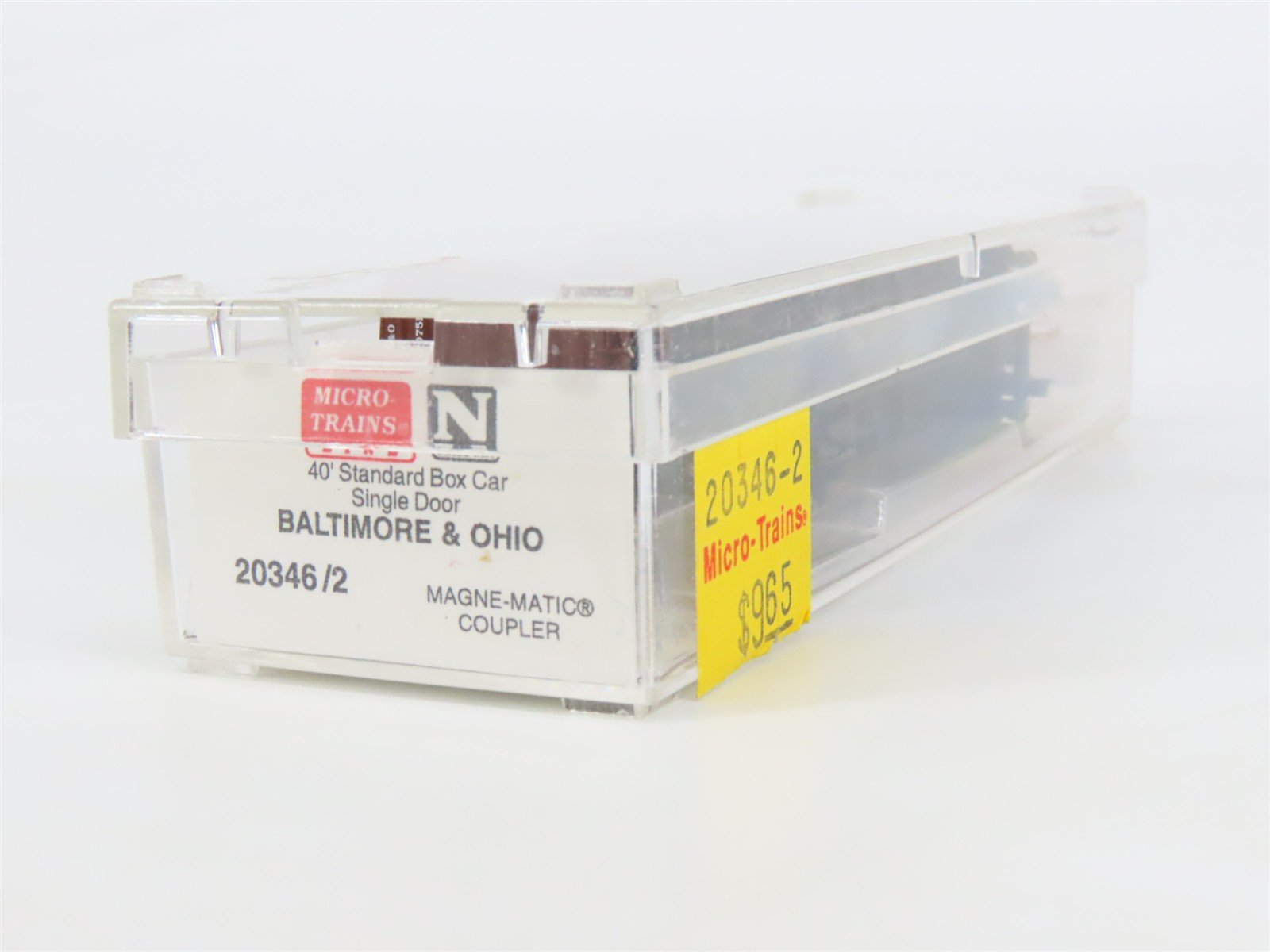 N Micro-Trains MTL 20346/2 B&O Baltimore & Ohio Time Saver 40' Box Car #470751