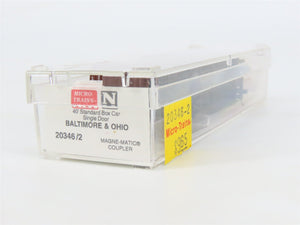 N Micro-Trains MTL 20346/2 B&O Baltimore & Ohio Time Saver 40' Box Car #470751