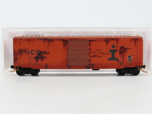 N Scale Micro-Trains MTL 07744120 ICG 50' Single Door Boxcar #51136 w/ Graffiti