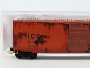 N Scale Micro-Trains MTL 07744120 ICG 50' Single Door Boxcar #51136 w/ Graffiti