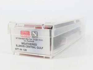N Scale Micro-Trains MTL 07744120 ICG 50' Single Door Boxcar #51136 w/ Graffiti