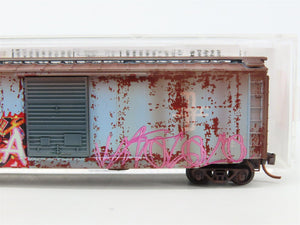 N Scale Micro-Trains MTL 03144440 BM Boston & Maine 50' Boxcar #77930 w/Graffiti