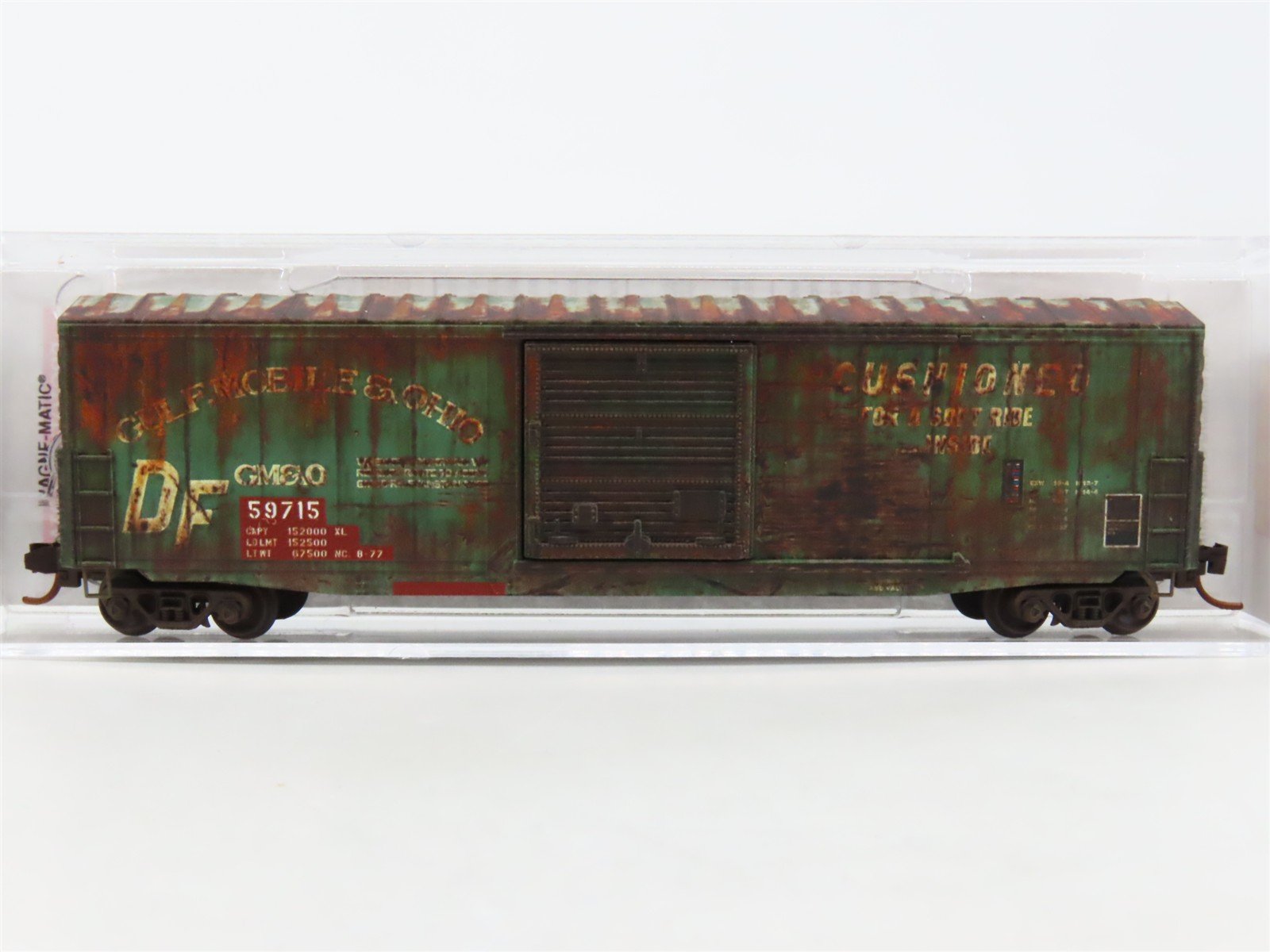 N Scale Micro-Trains MTL 18044010 GM&O 50' Box Car #59715 - Weathered