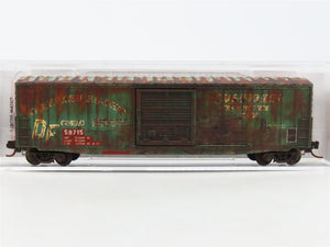 N Scale Micro-Trains MTL 18044010 GM&O 50' Box Car #59715 - Weathered