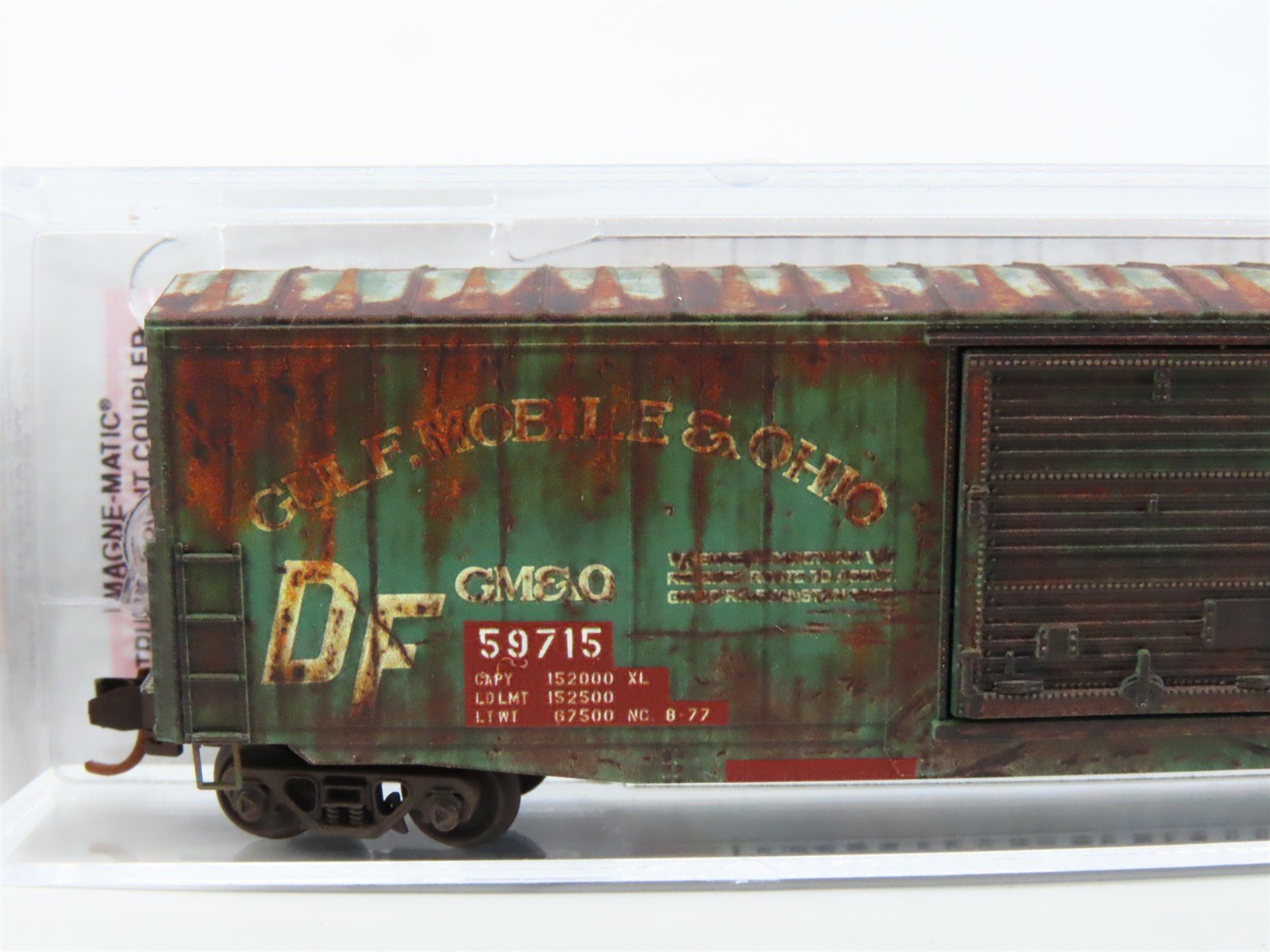 N Scale Micro-Trains MTL 18044010 GM&O 50' Box Car #59715 - Weathered