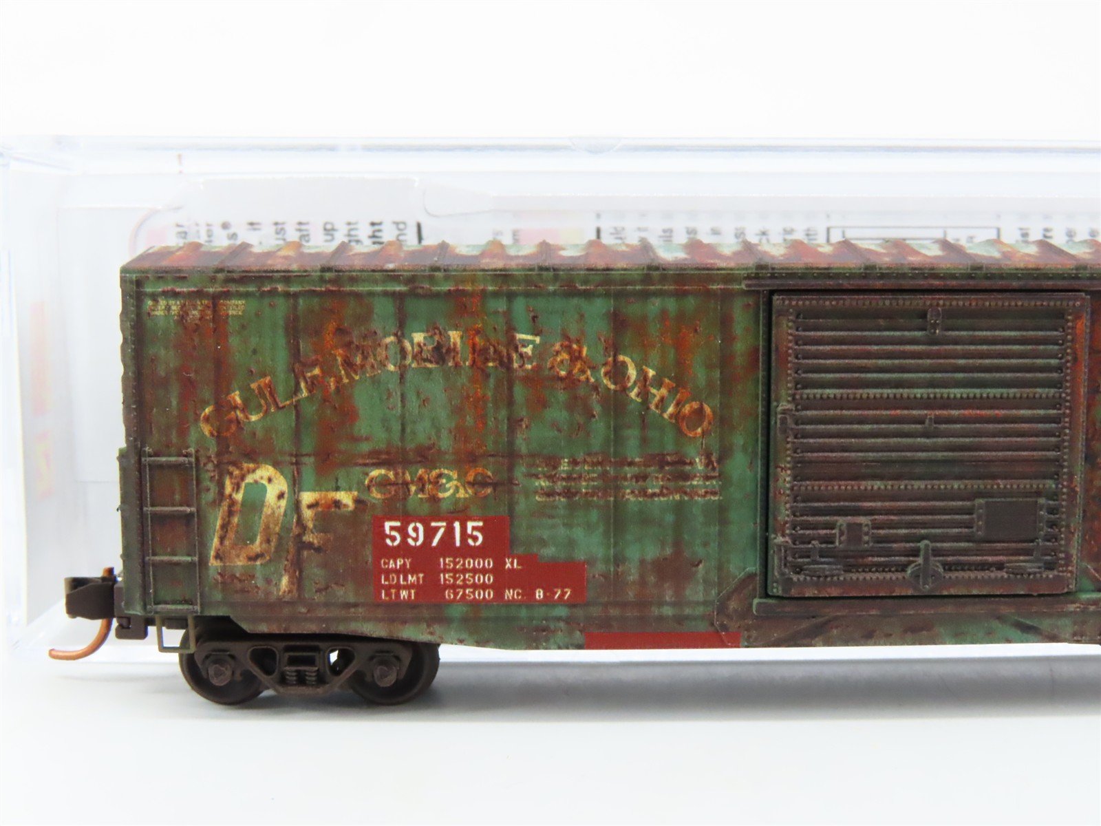 N Scale Micro-Trains MTL 18044010 GM&O 50' Box Car #59715 - Weathered