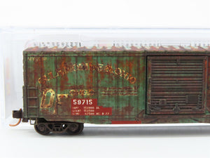 N Scale Micro-Trains MTL 18044010 GM&O 50' Box Car #59715 - Weathered