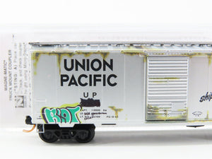 N Scale Micro-Trains MTL 02044756 UP Union Pacific 40' Boxcar #903658 w/Graffiti