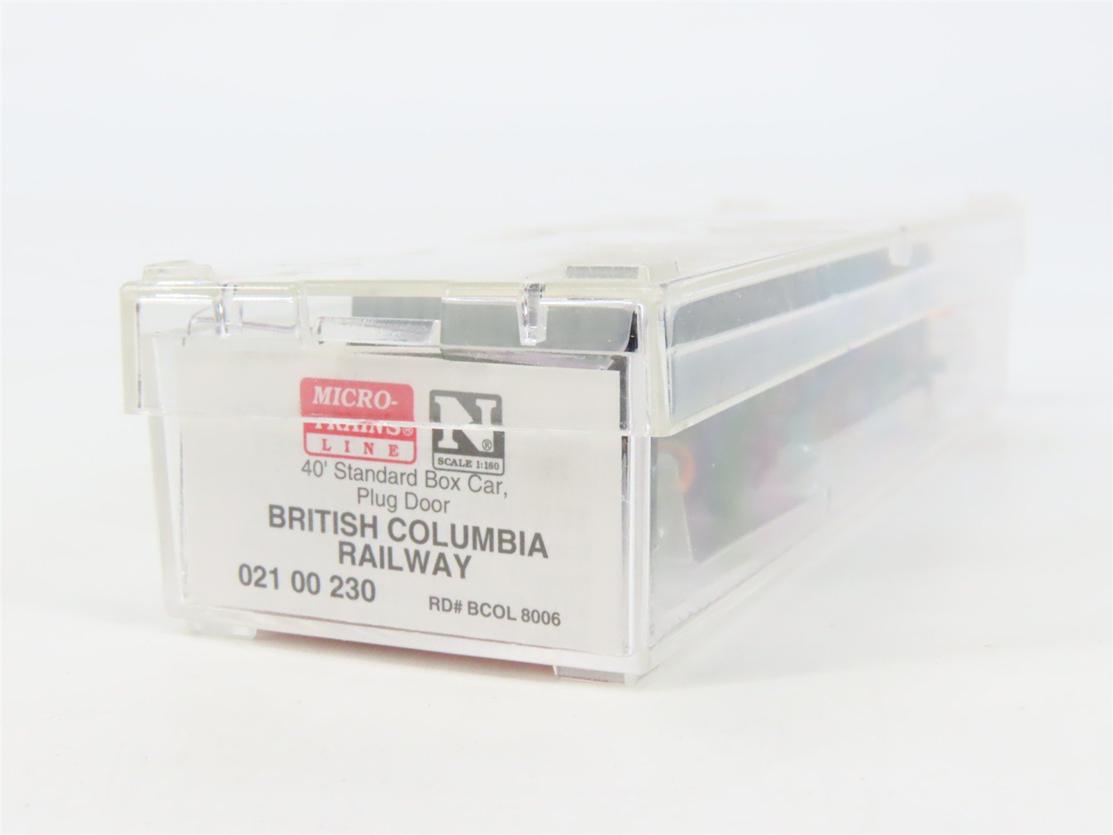 N Scale Micro-Trains MTL 02100230 BCOL British Columbia 40' Box Car #8006