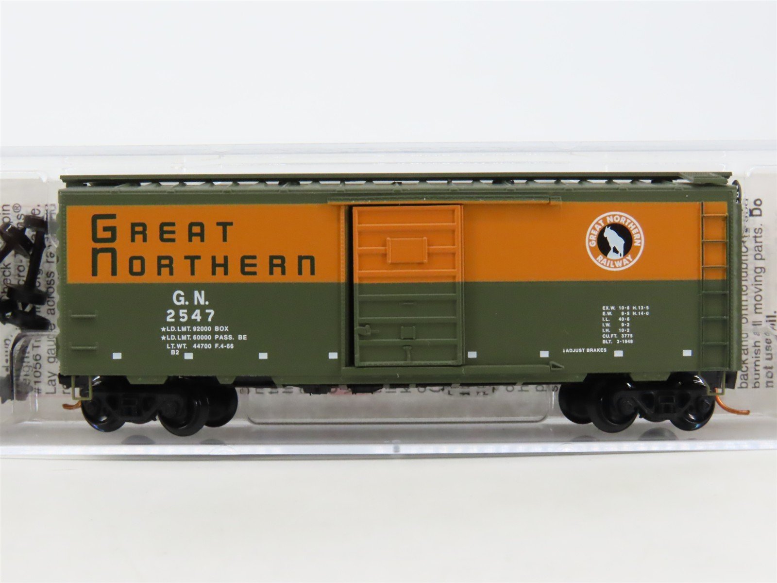 N Scale Micro-Trains MTL 02000226 GN Great Northern 40' Single Door Boxcar #2547