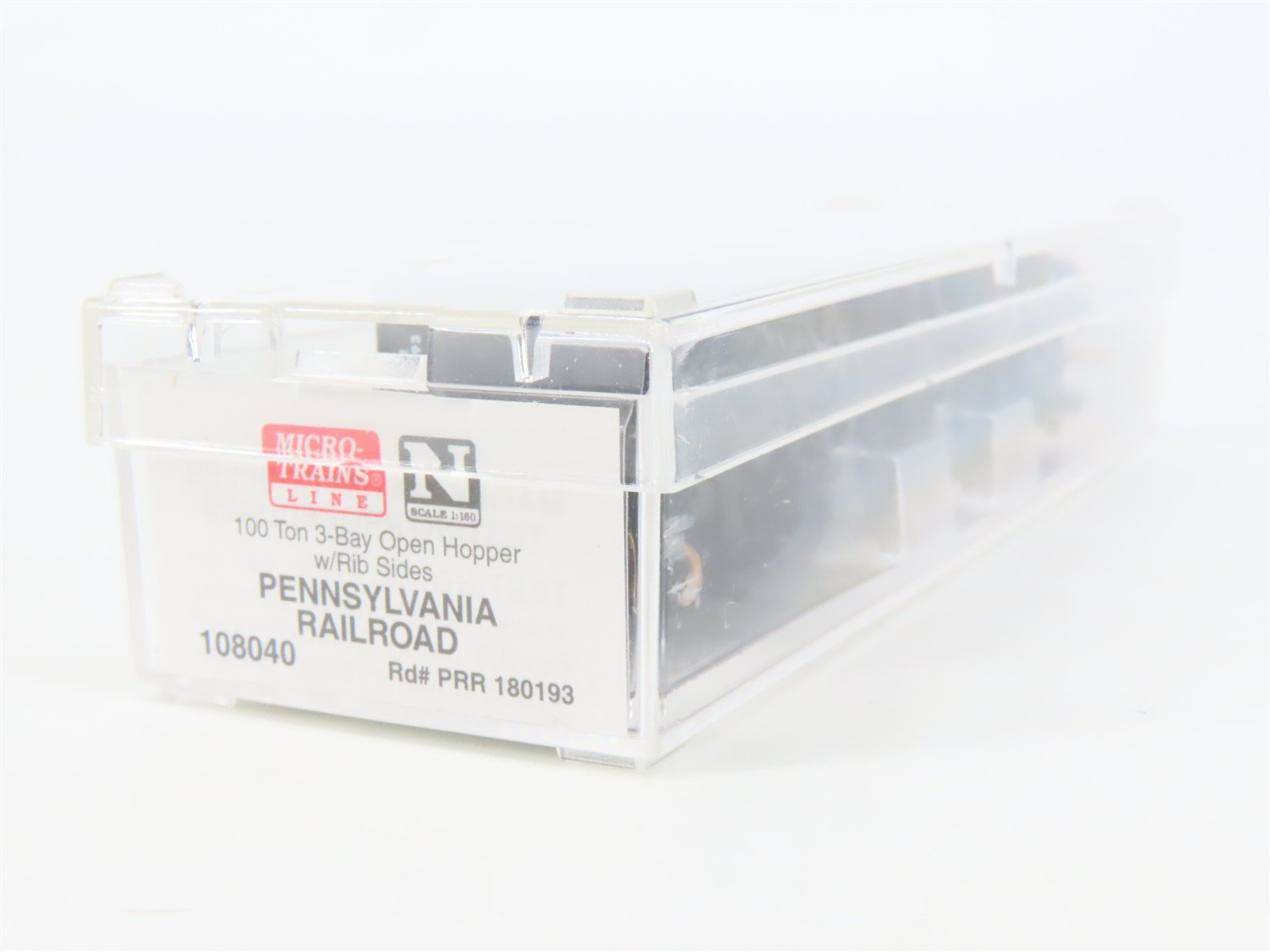 N Scale Micro-Trains MTL 108040 PRR Pennsylvania 3-Bay Hopper #180193 w/ Load