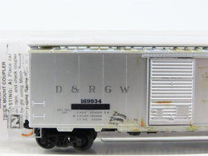 N Scale Micro-Trains MTL 02044776 D&RGW Rio Grande 40' Boxcar #169934 w/Graffiti