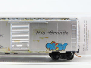 N Scale Micro-Trains MTL 02044776 D&RGW Rio Grande 40' Boxcar #169934 w/Graffiti