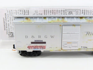 N Scale Micro-Trains MTL 02044776 D&RGW Rio Grande 40' Boxcar #169934 w/Graffiti