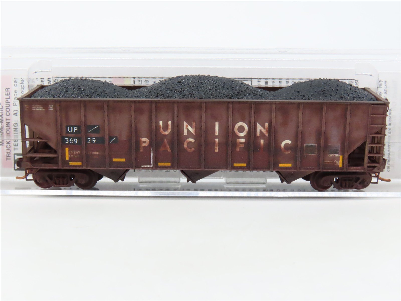 N Scale Micro-Trains MTL 10844360 UP Union Pacific 3-Bay Hopper #36929 Weathered