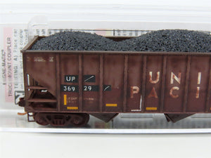 N Scale Micro-Trains MTL 10844360 UP Union Pacific 3-Bay Hopper #36929 Weathered