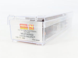 N Scale Micro-Trains MTL 10844360 UP Union Pacific 3-Bay Hopper #36929 Weathered
