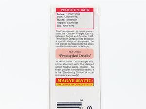 N Scale Micro-Trains MTL 07444090 SL-SF Frisco 40' Box Car #15090 w/ Graffiti
