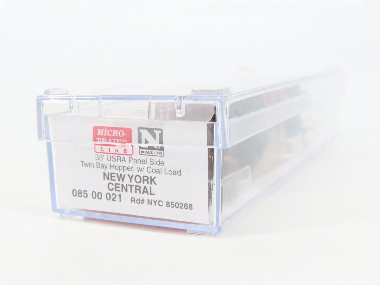 N Micro-Trains MTL 08500021 NYC New York Central 2-Bay Hopper #850268 w/ Load