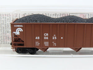 N Scale Micro-Trains MTL 108030 CR Conrail 3-Bay Hopper #480625 w/ Load