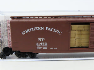 N Scale Micro-Trains MTL 03100060 NP Northern Pacific 50' Box Car #31452 w/ Load