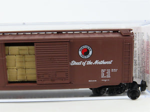 N Scale Micro-Trains MTL 03100060 NP Northern Pacific 50' Box Car #31452 w/ Load