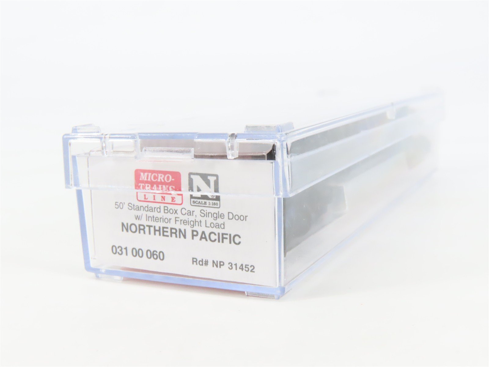 N Scale Micro-Trains MTL 03100060 NP Northern Pacific 50' Box Car #31452 w/ Load