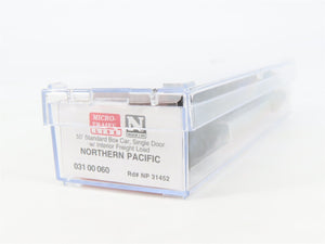 N Scale Micro-Trains MTL 03100060 NP Northern Pacific 50' Box Car #31452 w/ Load