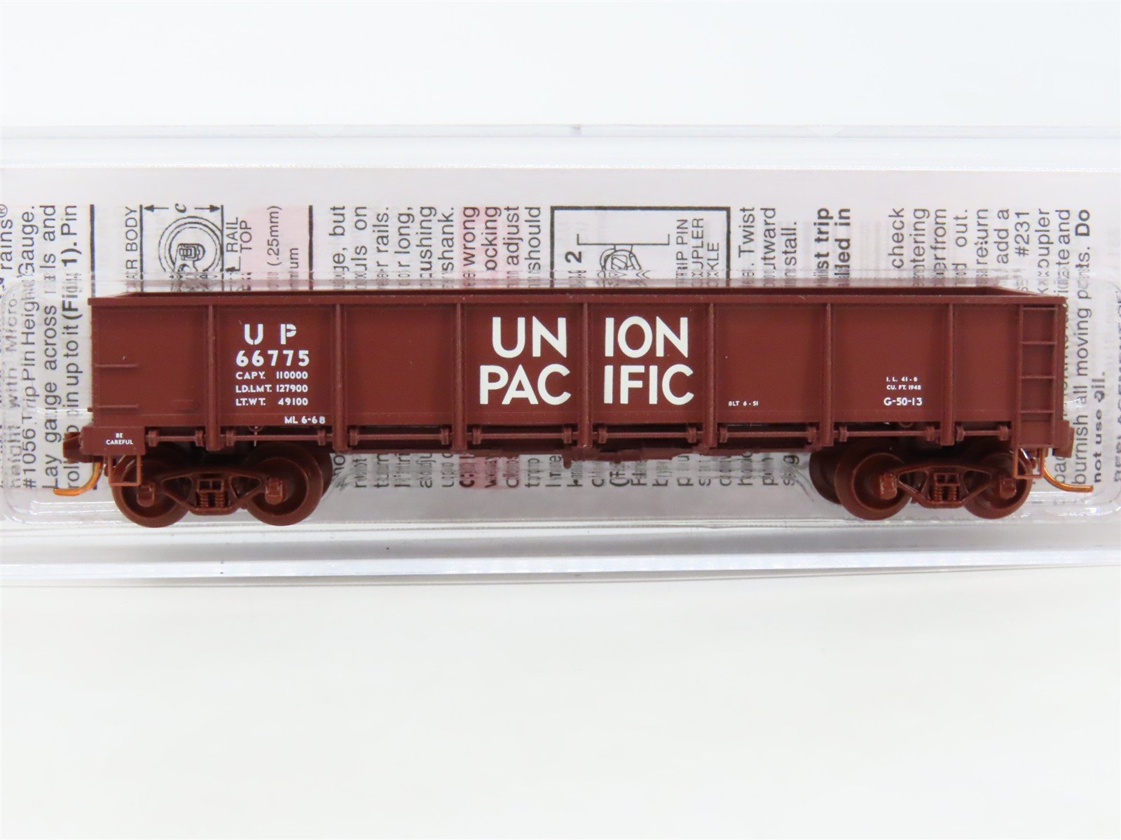 N Scale Micro-Trains MTL 08300010 UP Union Pacific 40' Gondola #66775