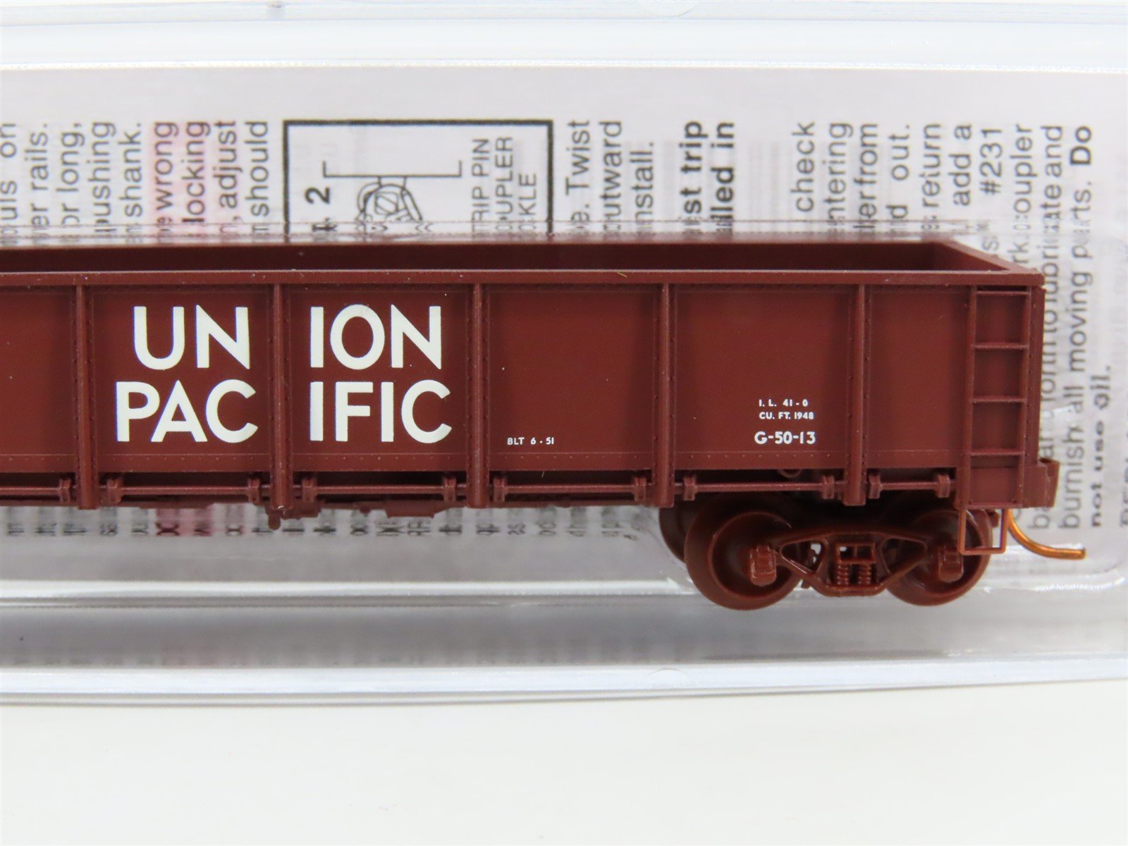 N Scale Micro-Trains MTL 08300010 UP Union Pacific 40' Gondola #66775