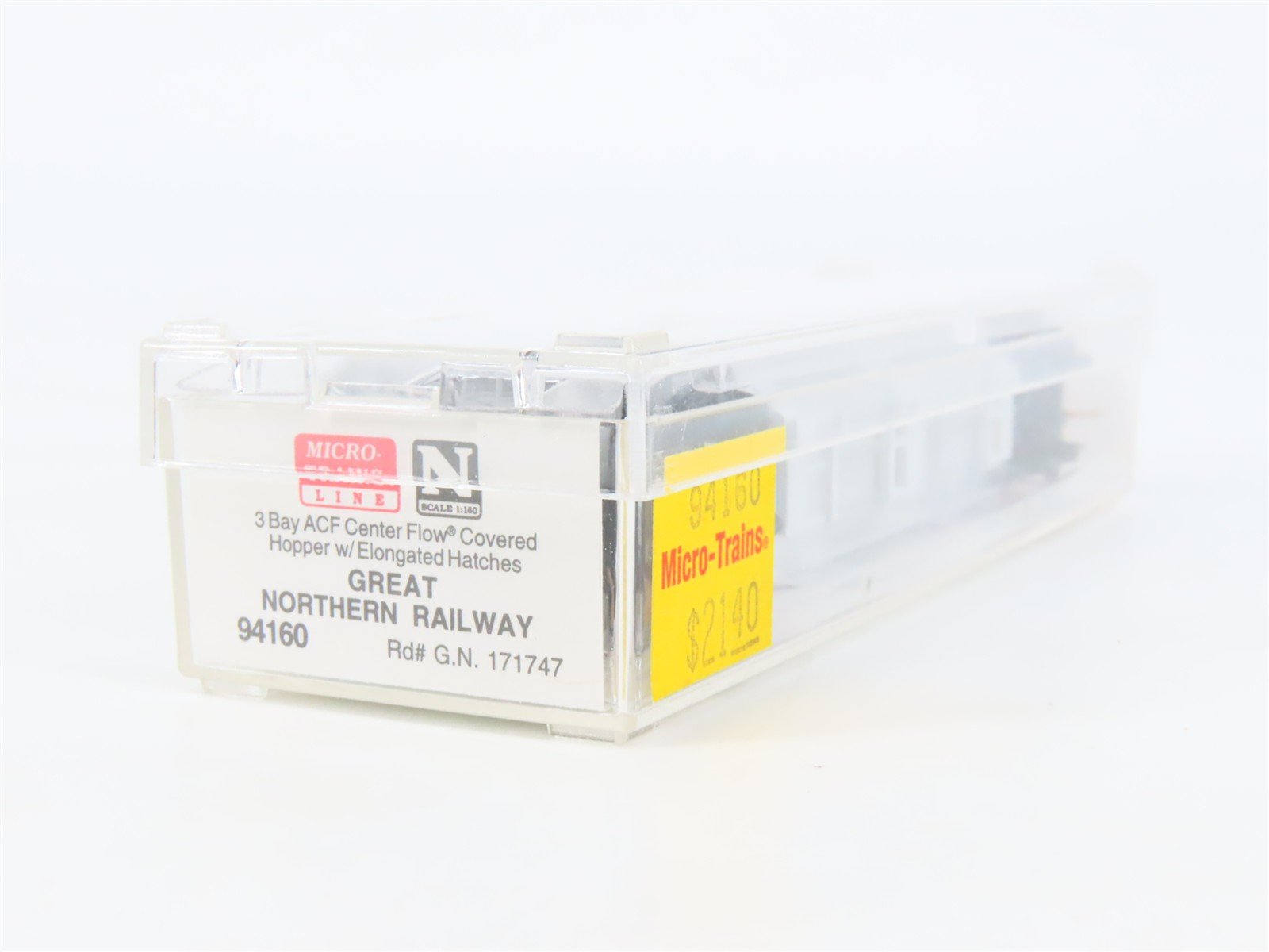 N Scale Micro-Trains MTL 94160 GN Great Northern 3-Bay Covered Hopper #171747