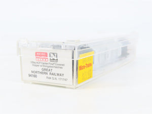 N Scale Micro-Trains MTL 94160 GN Great Northern 3-Bay Covered Hopper #171747